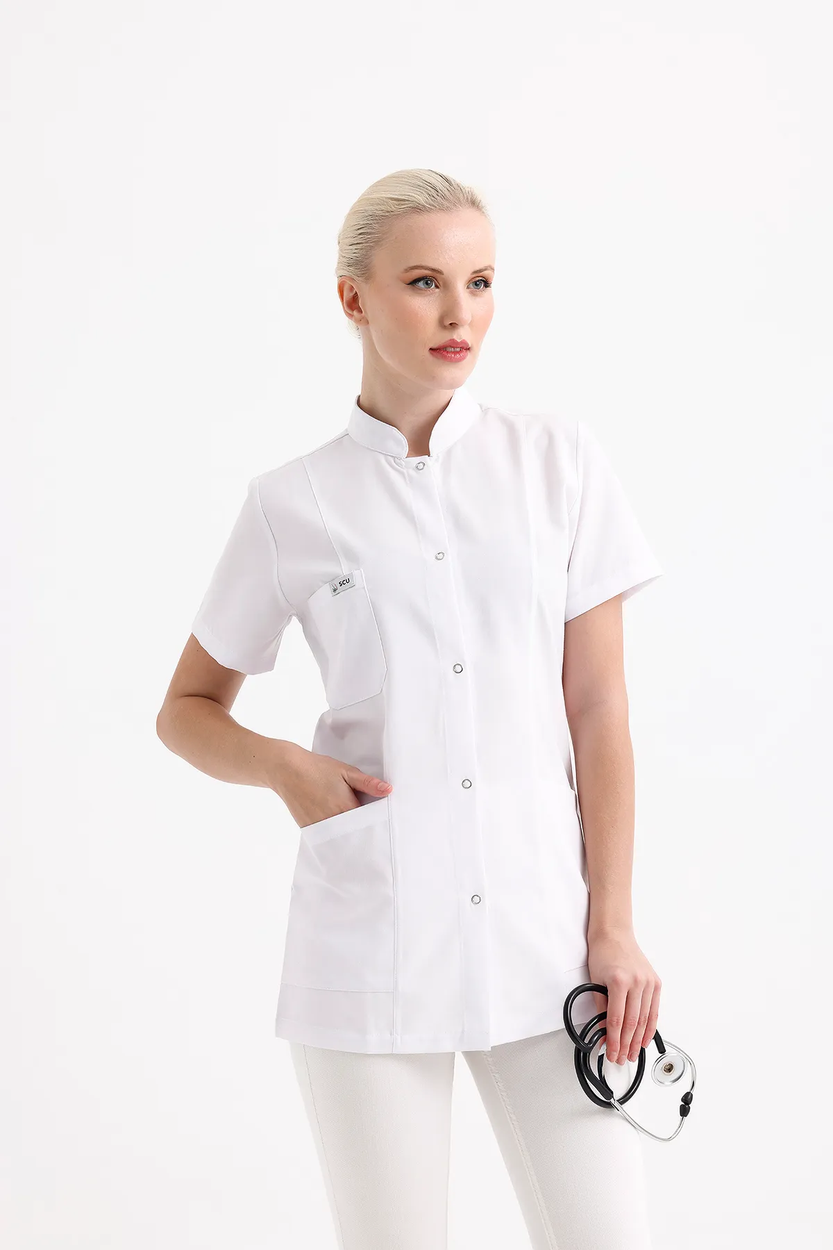 Bata de laboratorio — blanco — MD-2197-WHT2