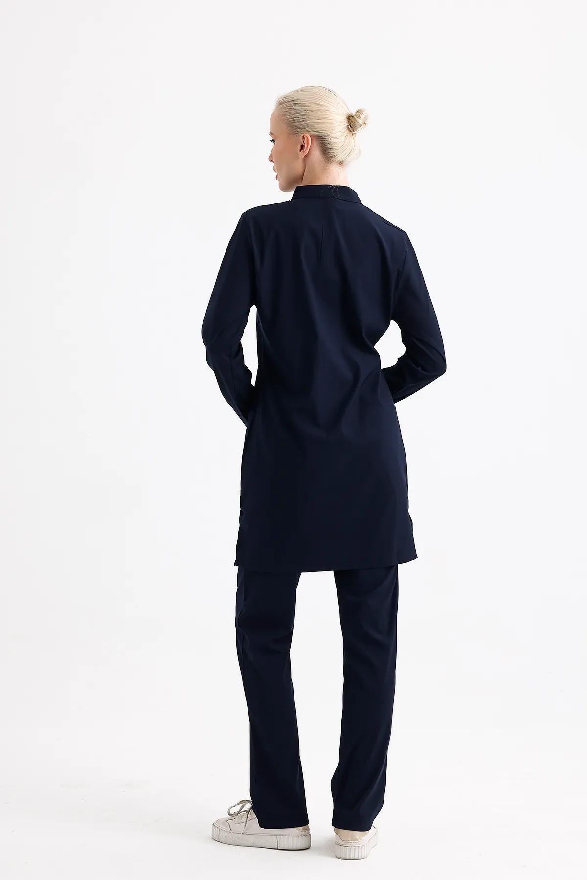 Medische tuniek-set — marineblauw — MD-2195-NVY