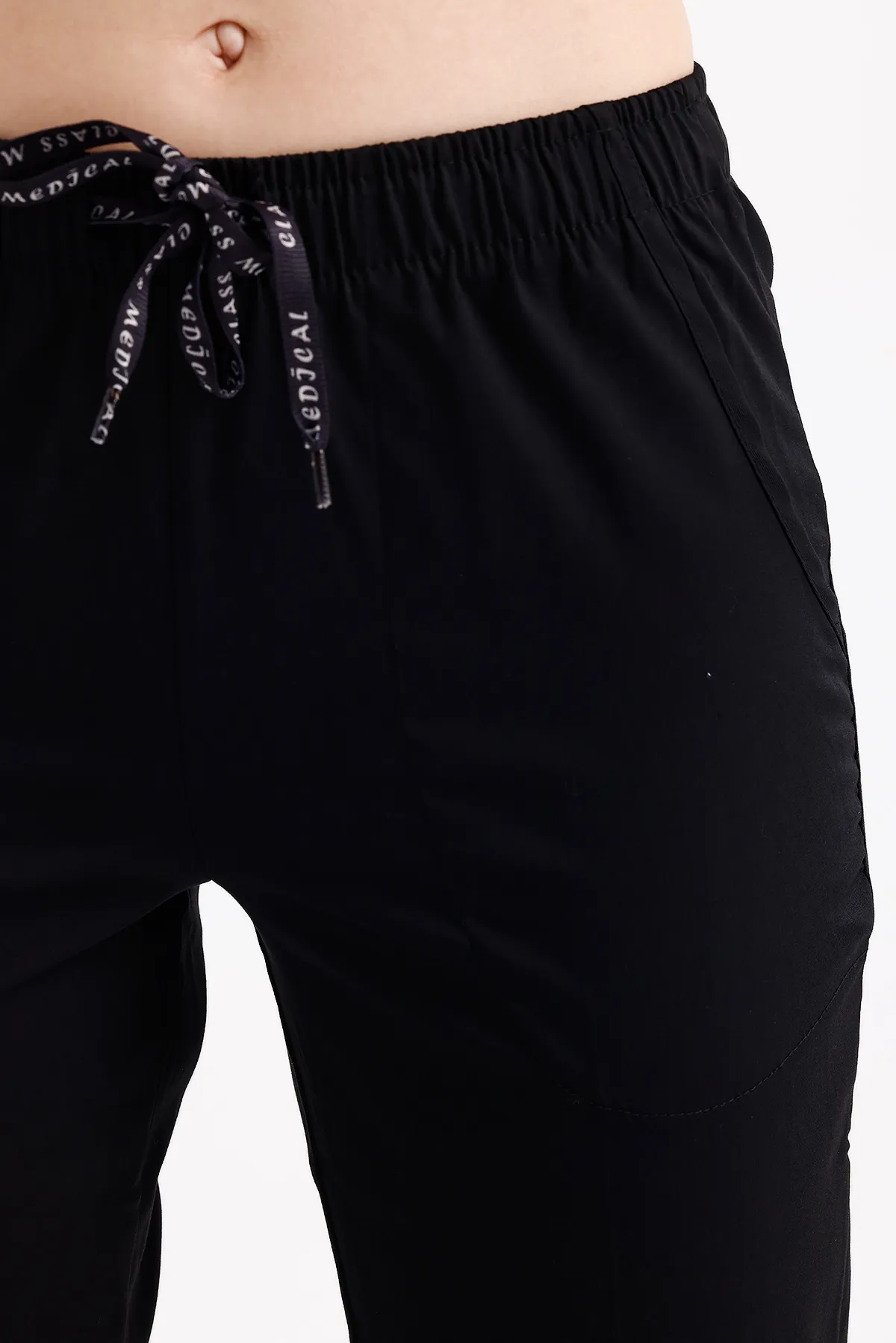 Siyah Forma Pantolonu — Siyah — model MD-2240-BLK, view 1