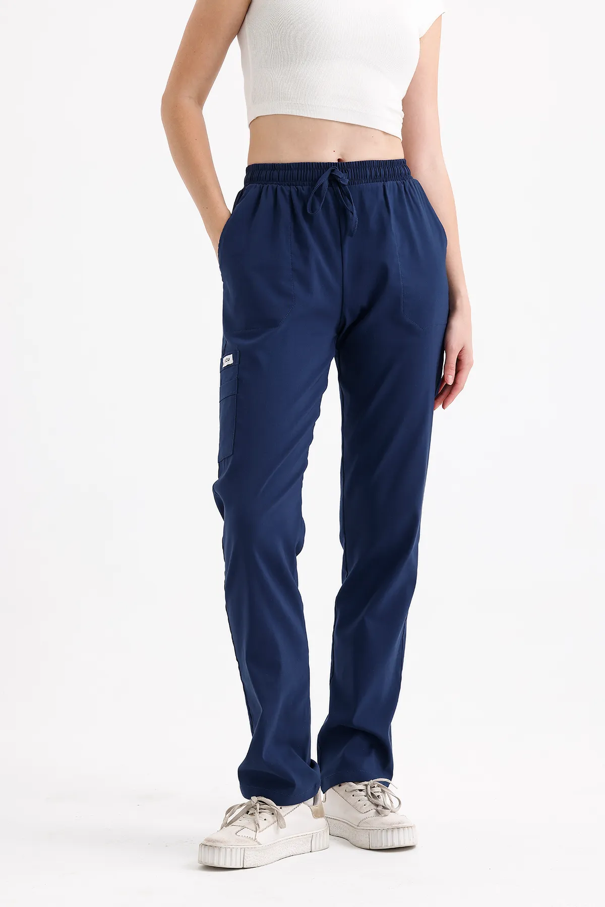 Navy Scrub Pants — Navy — model MD-2240-NVY, view 1