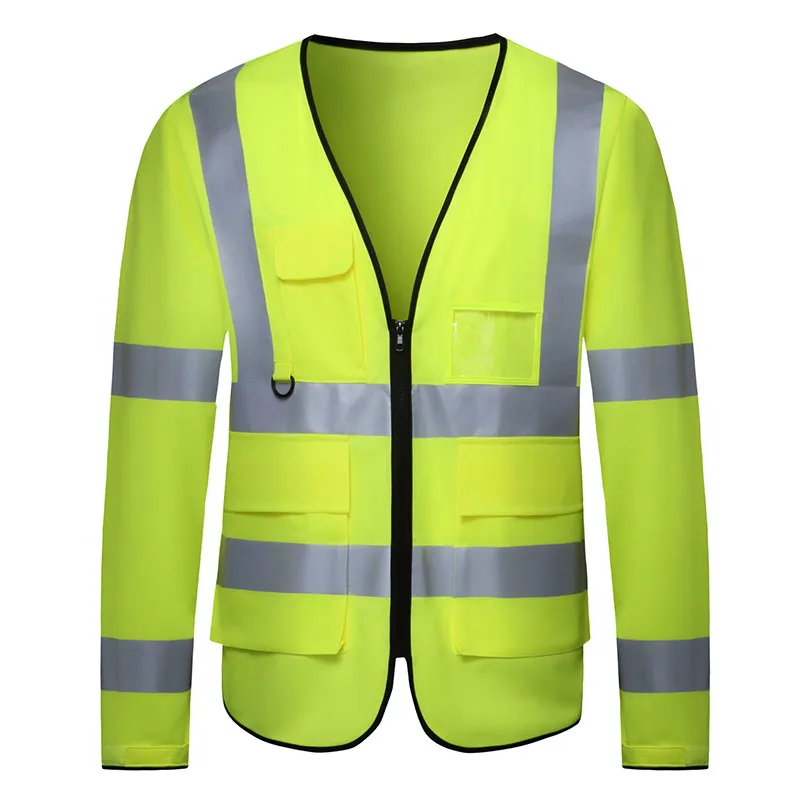 Warnjacke der Klasse 3 mit mehreren Taschen — WW-1005