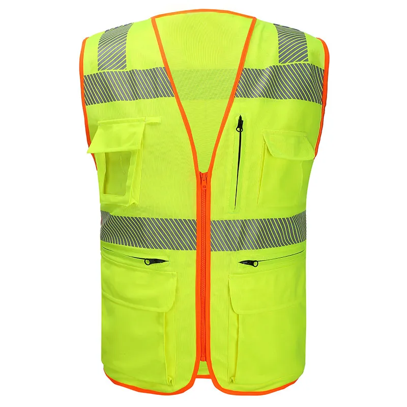 Segmented-Tape Hi-Vis Vest — workwear reference WW-1006, view 1