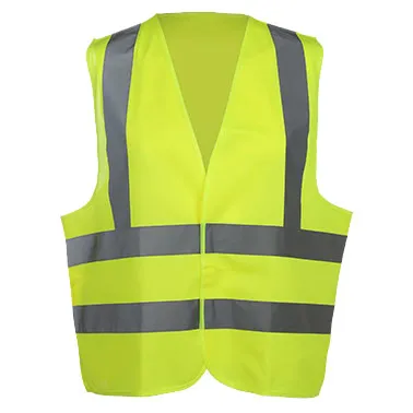 Warnweste mit Neonakzenten — workwear reference WW-1010, view 1