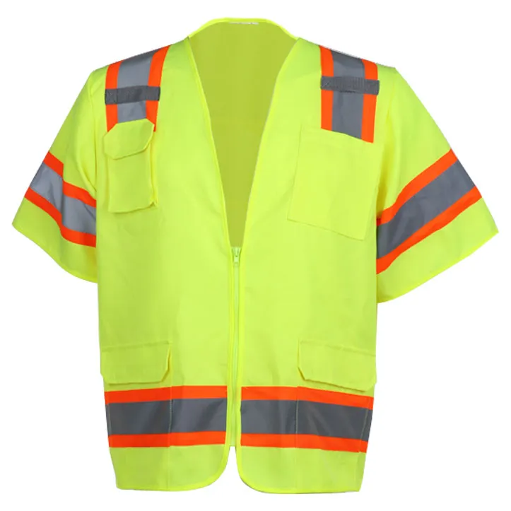 Class 3 Two-Tone Surveyor Vest — workwear reference WW-1025, view 1