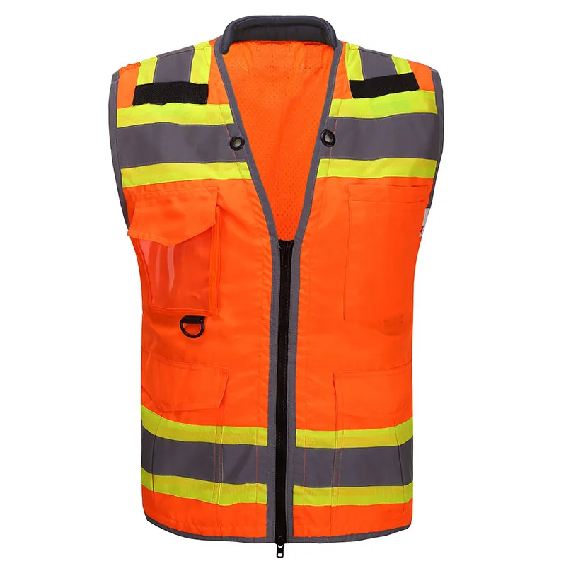 Veiligheidshesje van mesh met vier reflecterende banden — WW-1030