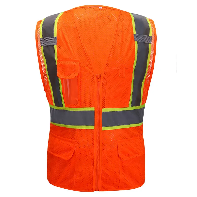 Mesh-vest met tweekleurige tape — WW-1031