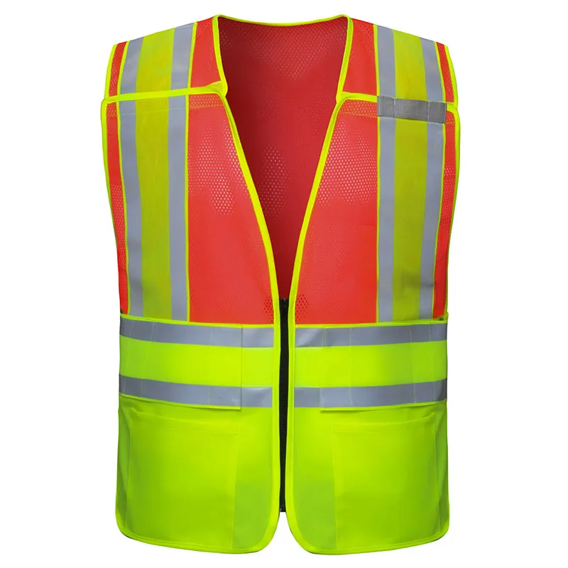Veiligheidsvest voor openbare veiligheid met kleurvlakken — WW-1036