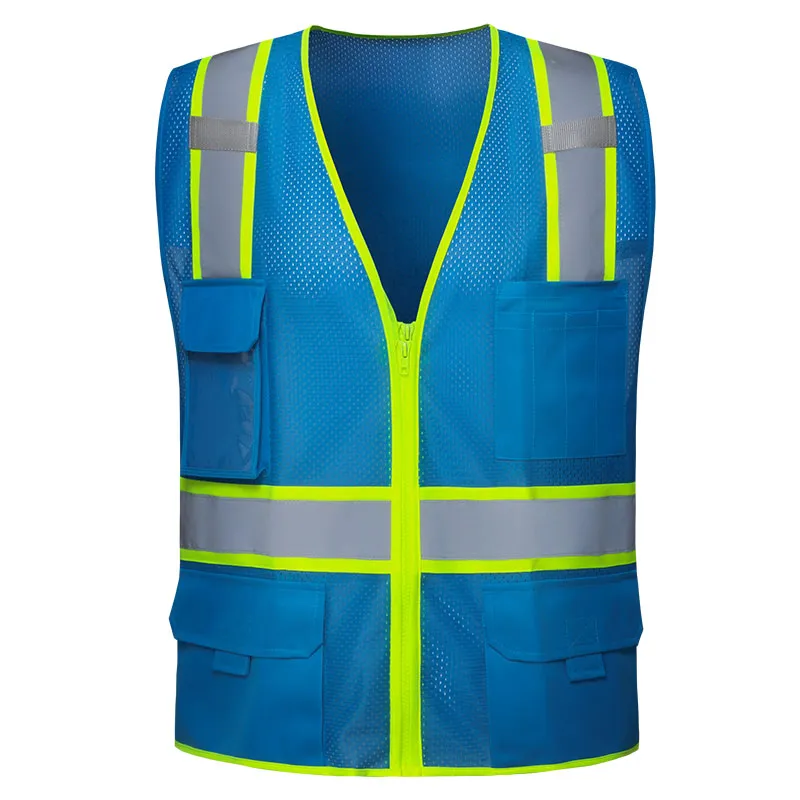 Multi-Pocket Breakaway Safety Vest — workwear reference WW-1041, view 1