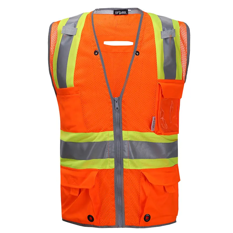 Vierfach-Warnweste aus Netzgewebe — workwear reference WW-1051, view 1