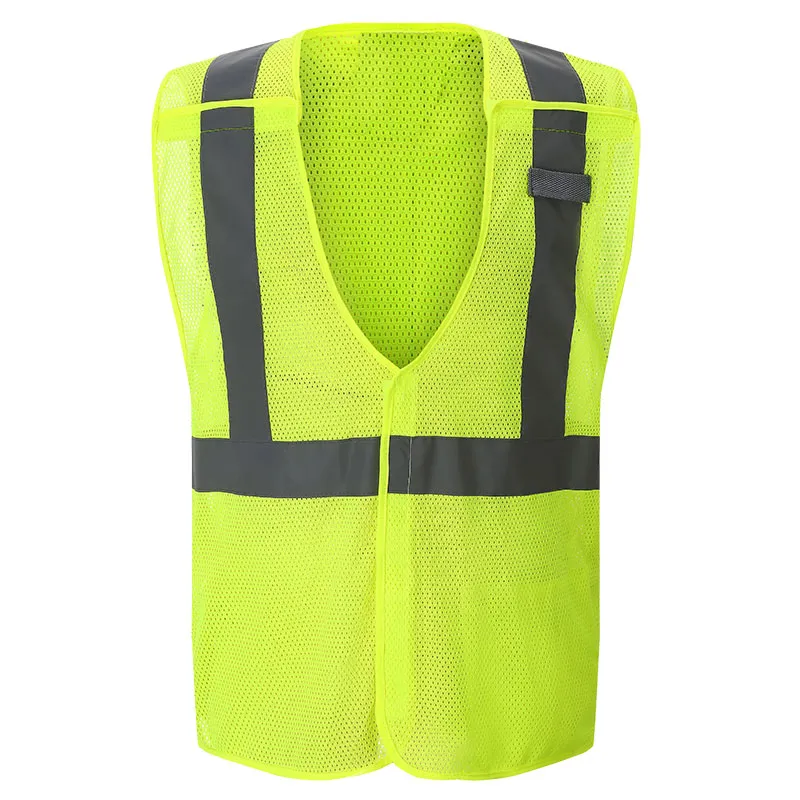 Mesh veiligheidshesje met zwarte strips — WW-1053