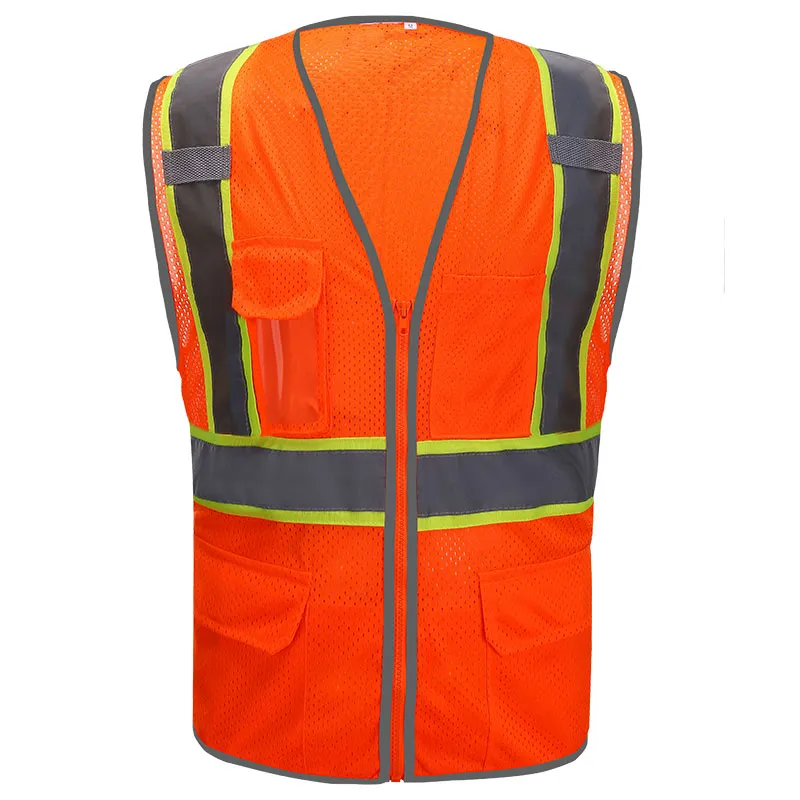 Mesh Vest with ID Pocket — workwear reference WW-1058, view 1