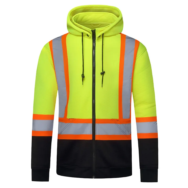 Chaqueta de forro polar con capucha de alta visibilidad — WW-1139