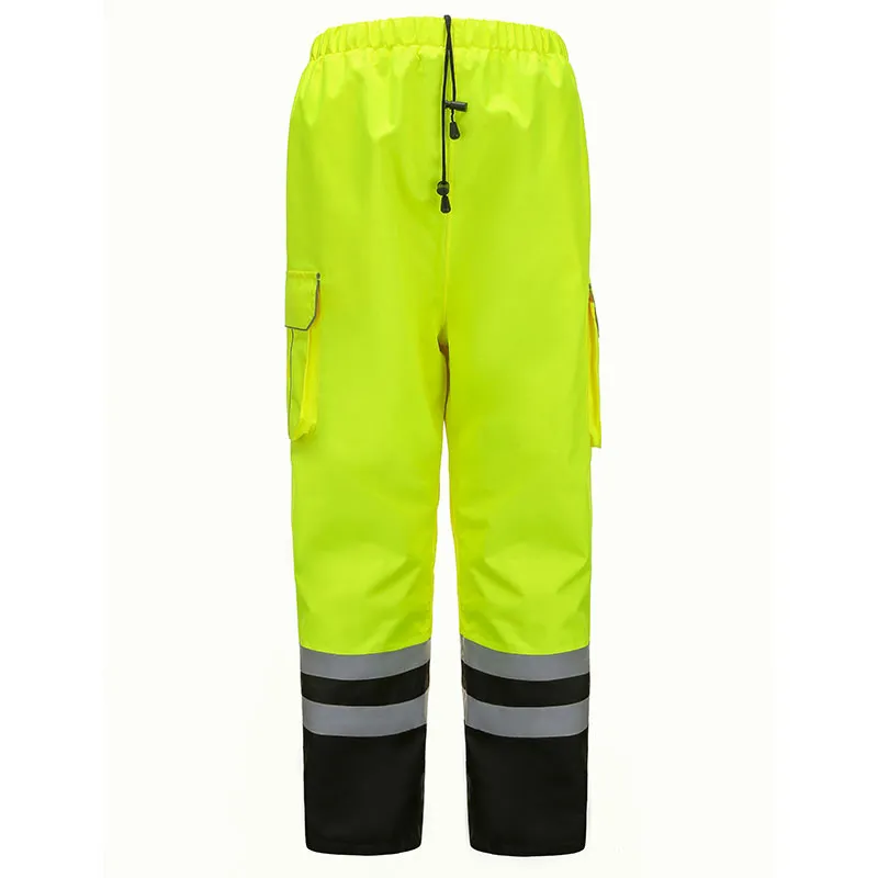 Hi-vis regenbroek met cargozak — WW-1174