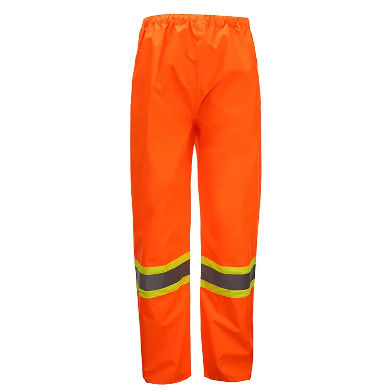Hi-vis regenbroek met gele bies — WW-1177