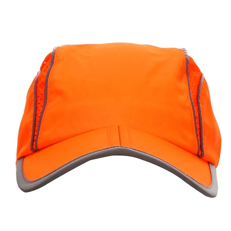 Oranžová bezpečnostná šiltovka, suchý zips — WW-1232