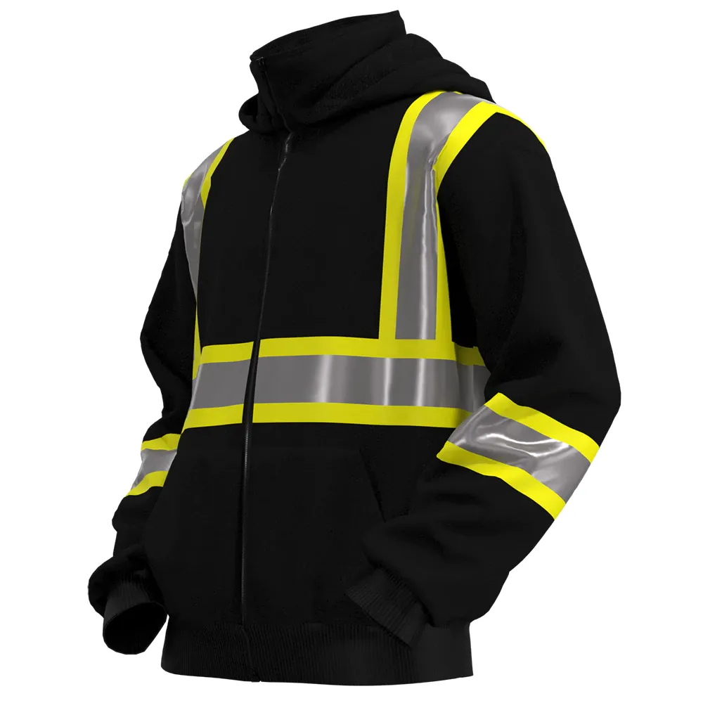 Sudadera ignífuga reflectante con cremallera — WW-1245