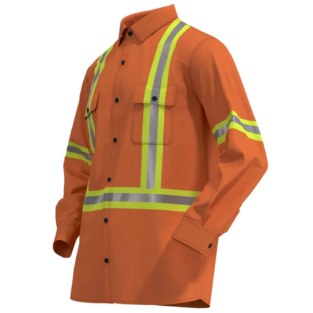Camisa de trabajo ignífuga ripstop — WW-1246