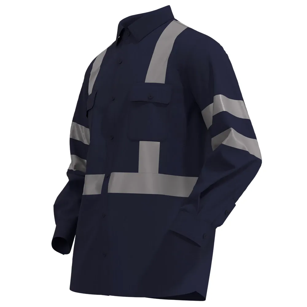 Vlamvertragend reflecterend werkhemd — workwear reference WW-1252, view 1