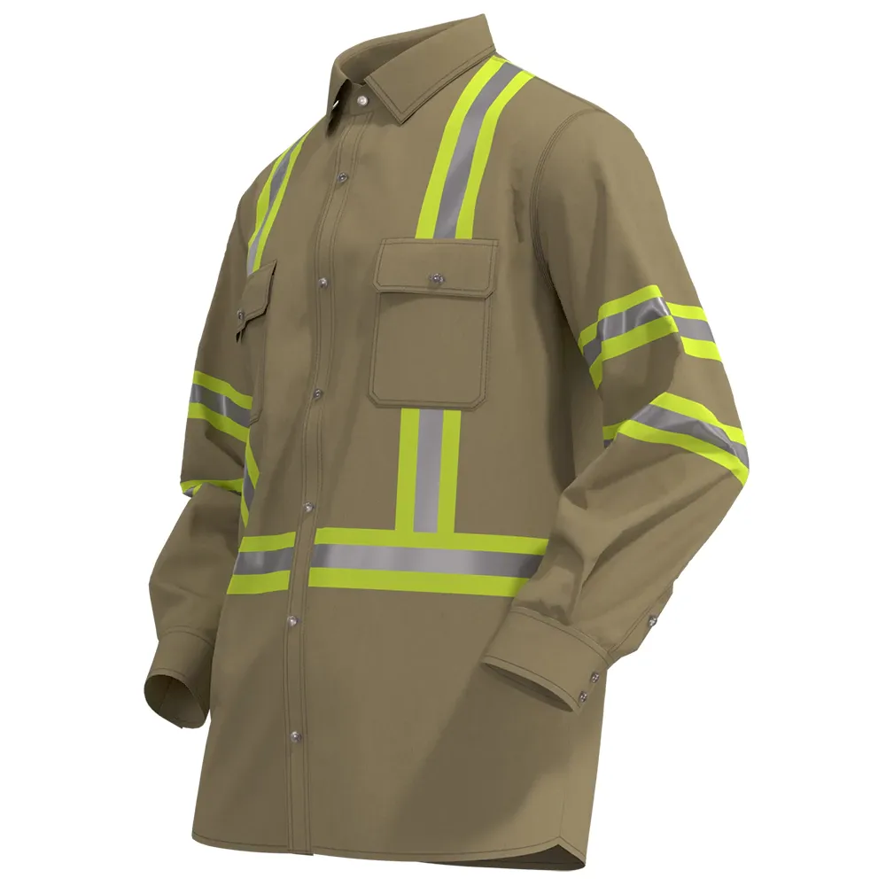 FR Button-Front Work Shirt — workwear reference WW-1253, view 1