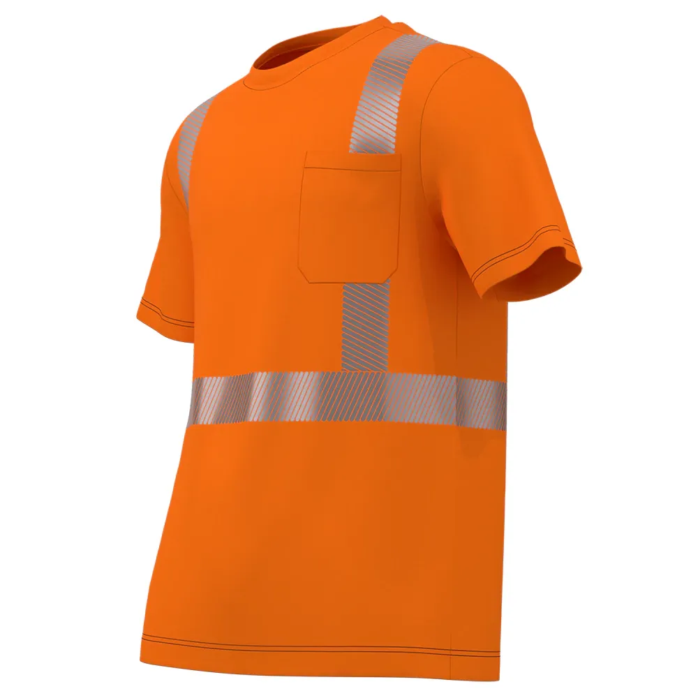 Flammhemmendes Kurzarm-T-Shirt, reflektierend — WW-1260