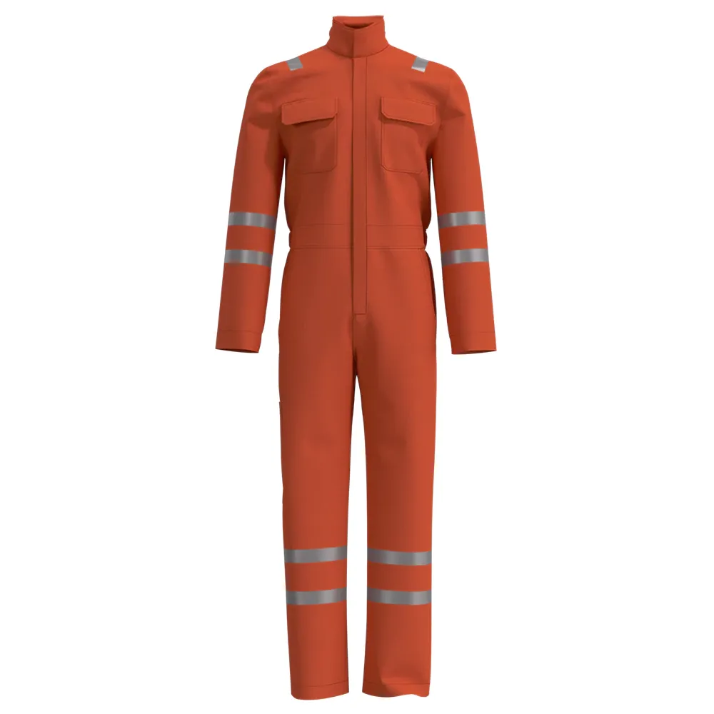 Flammhemmender Köper-Overall, Metallreißverschluss — WW-1269